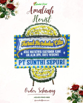 Papan Bunga Duka di Ibu Selatan