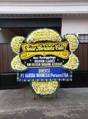 Papan Bunga Duka di Ibu Selatan