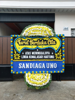 Papan Bunga Duka di Ibu Selatan